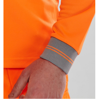 Long Sleeved Safety Polo Shirt High vis Clothing