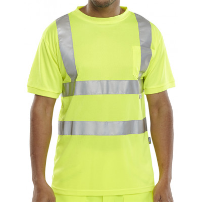 Crew Neck Safety tee High vis Clothing