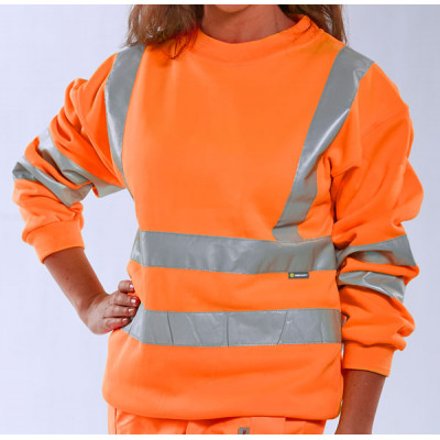 Safety Sweat Shirt High vis Clothing