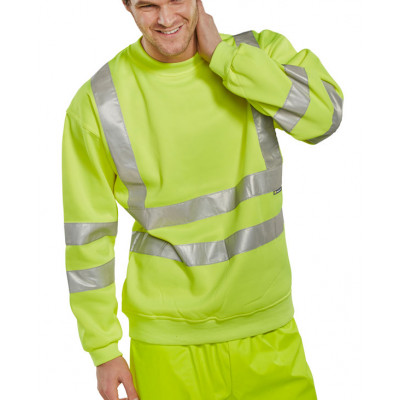 Safety Sweat Shirt High vis Clothing