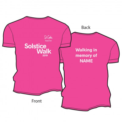 Solstice walk tshirt PERSONALISED 