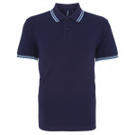 Asquith & Fox Tipped Polo Shirt Short Sleeve Polos