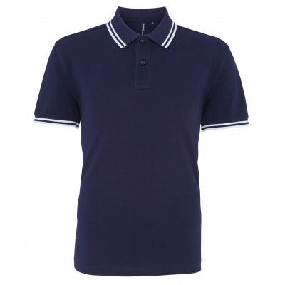 Asquith & Fox Tipped Polo Shirt Short Sleeve Polos