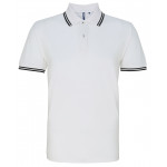 Asquith & Fox Tipped Polo Shirt Short Sleeve Polos