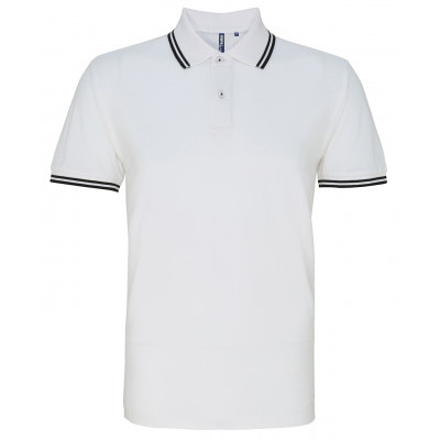 Asquith & Fox Tipped Polo Shirt Short Sleeve Polos