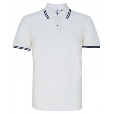 Asquith & Fox Tipped Polo Shirt Short Sleeve Polos