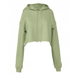 Women's cropped fleece hoodie Overhead