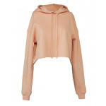 Women's cropped fleece hoodie Overhead