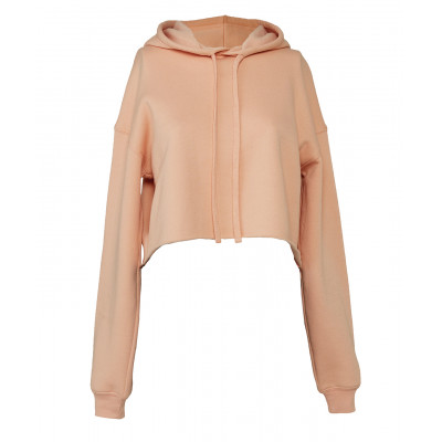 Women's cropped fleece hoodie Overhead