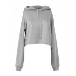 Women's cropped fleece hoodie Overhead