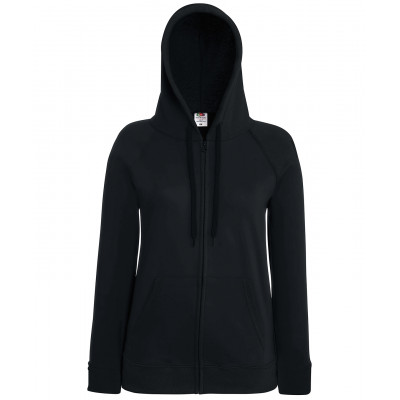 Women's lightweight hooded sweatshirt jacket  Zipped
