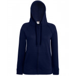 Women's lightweight hooded sweatshirt jacket  Zipped