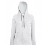 Women's lightweight hooded sweatshirt jacket  Zipped