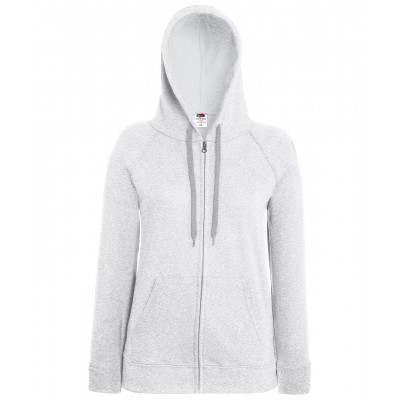 Women's lightweight hooded sweatshirt jacket  Zipped