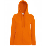 Women's lightweight hooded sweatshirt jacket  Zipped