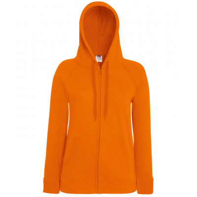 Women's lightweight hooded sweatshirt jacket  Zipped