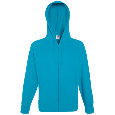 Lightweight hooded sweatshirt jacket Zipped