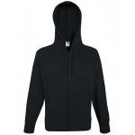 Lightweight hooded sweatshirt jacket Zipped