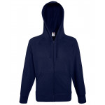 Lightweight hooded sweatshirt jacket Zipped