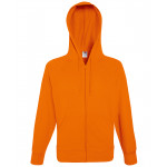 Lightweight hooded sweatshirt jacket Zipped