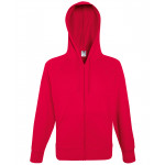 Lightweight hooded sweatshirt jacket Zipped