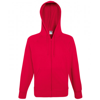 Lightweight hooded sweatshirt jacket Zipped