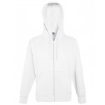 Lightweight hooded sweatshirt jacket Zipped