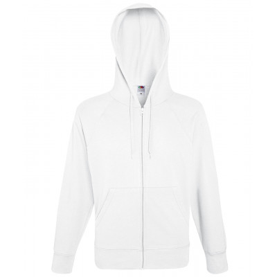 Lightweight hooded sweatshirt jacket Zipped