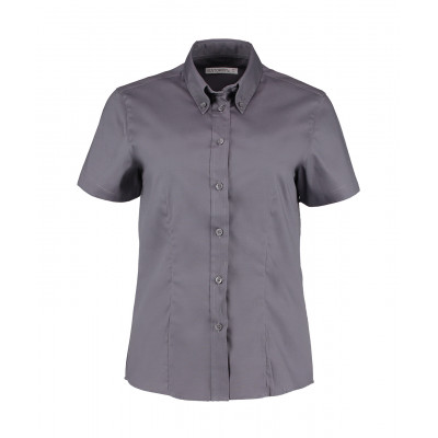 Kustom Kit  Corporate Oxford blouse short sleeved Shirts & Blouses