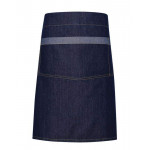 Domain contrast denim waist apron Aprons