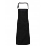 District waxed-look denim bib apron Aprons