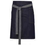 Division waxed-look denim waist apron Aprons