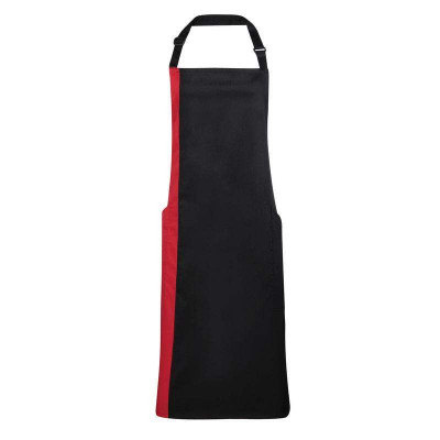 Contrast bib apron Aprons