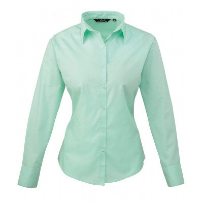 Premier Women's Poplin Long Sleeve Blouse Shirts & Blouses