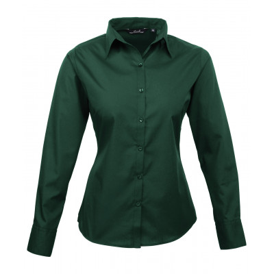 Premier Women's Poplin Long Sleeve Blouse Shirts & Blouses