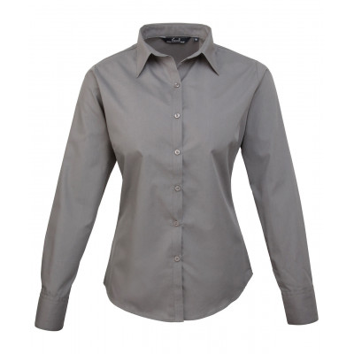 Premier Women's Poplin Long Sleeve Blouse Shirts & Blouses