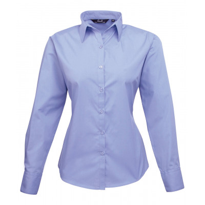 Premier Women's Poplin Long Sleeve Blouse Shirts & Blouses