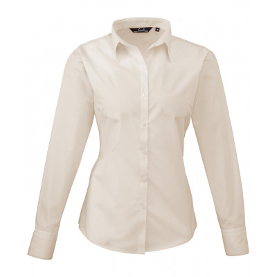 Premier Women's Poplin Long Sleeve Blouse Shirts & Blouses