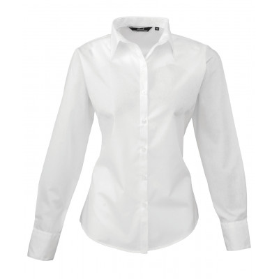 Premier Women's Poplin Long Sleeve Blouse Shirts & Blouses