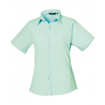 Premier Women's Short Sleeve Poplin Blouse Shirts & Blouses