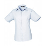 Premier Women's Short Sleeve Poplin Blouse Shirts & Blouses