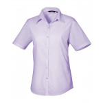 Premier Women's Short Sleeve Poplin Blouse Shirts & Blouses