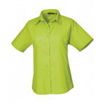 Premier Women's Short Sleeve Poplin Blouse Shirts & Blouses