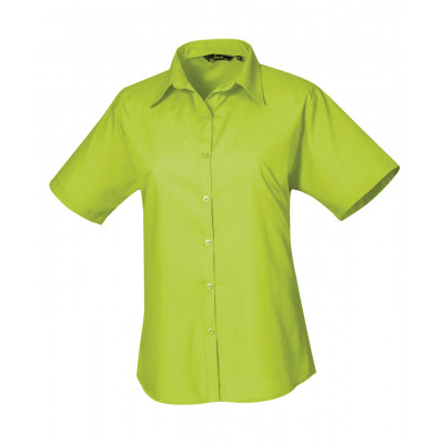 Premier Women's Short Sleeve Poplin Blouse Shirts & Blouses