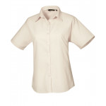 Premier Women's Short Sleeve Poplin Blouse Shirts & Blouses