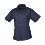 Premier Women's Short Sleeve Poplin Blouse Shirts & Blouses