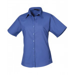 Premier Women's Short Sleeve Poplin Blouse Shirts & Blouses