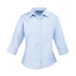 Premier Women's ¾ Sleeve Poplin Blouse Shirts & Blouses