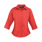 Premier Women's ¾ Sleeve Poplin Blouse Shirts & Blouses