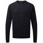 Crew neck cotton-rich knitted sweater Knitwear
